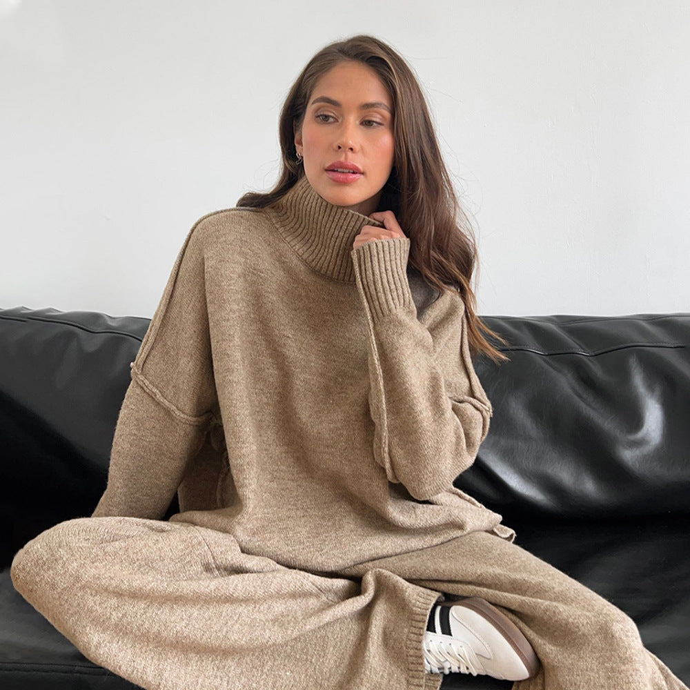 CALORA_ Gebreid Coltrui-Sweaterpak voor Dames met Losse Pasvorm