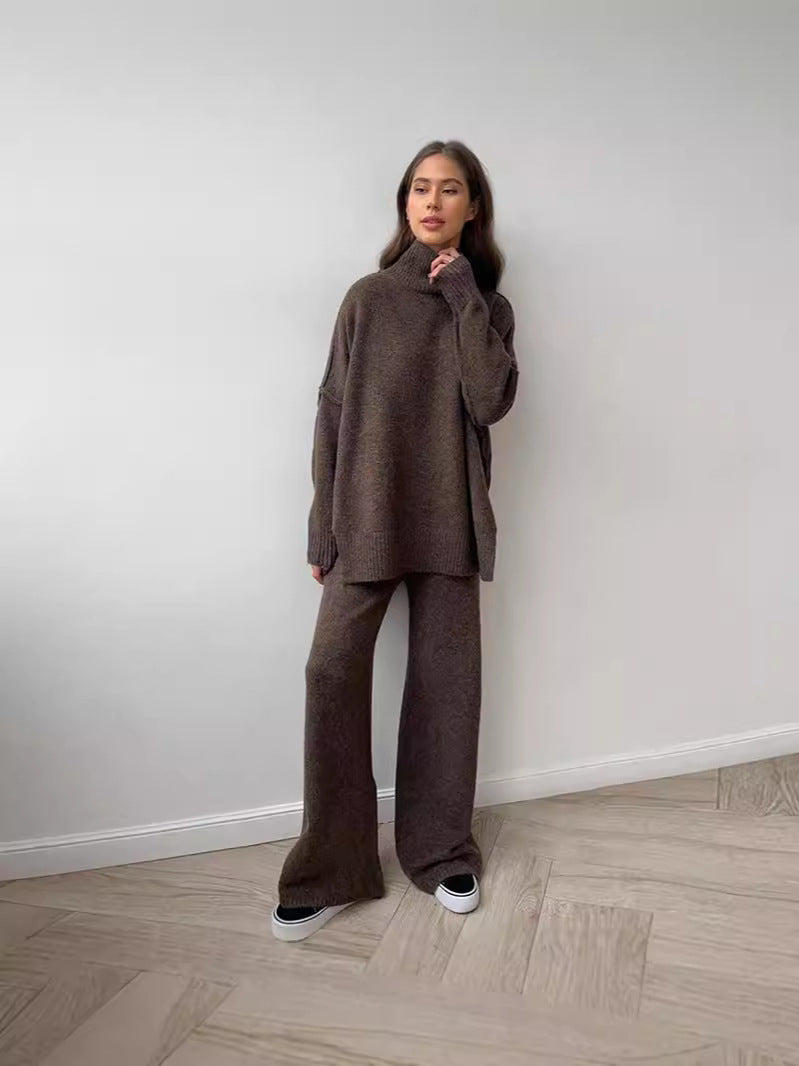 CALORA_ Gebreid Coltrui-Sweaterpak voor Dames met Losse Pasvorm