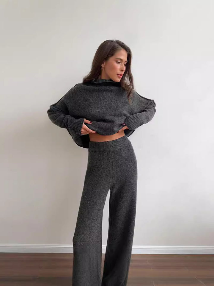 CALORA_ Gebreid Coltrui-Sweaterpak voor Dames met Losse Pasvorm