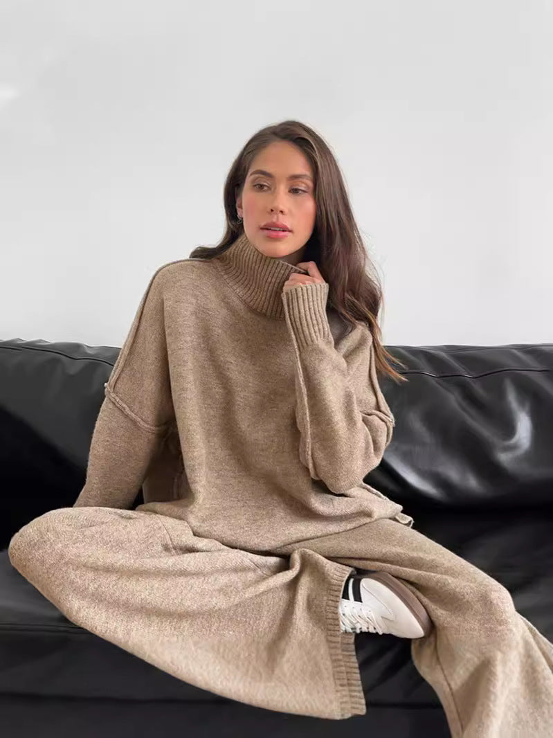 CALORA_ Gebreid Coltrui-Sweaterpak voor Dames met Losse Pasvorm