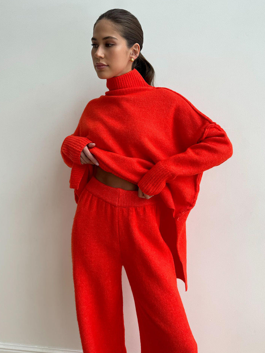 CALORA_ Gebreid Coltrui-Sweaterpak voor Dames met Losse Pasvorm