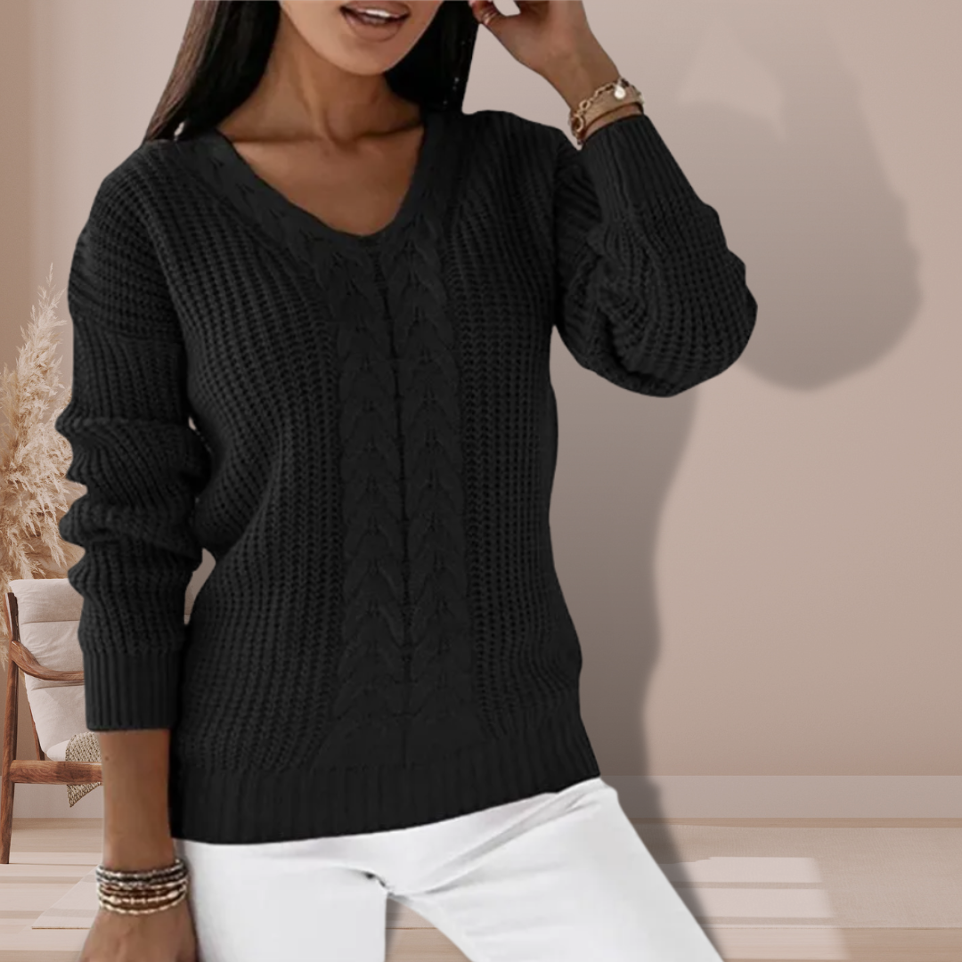 CALORA_ Gebreide Sweater Trui voor Ultiem Comfort