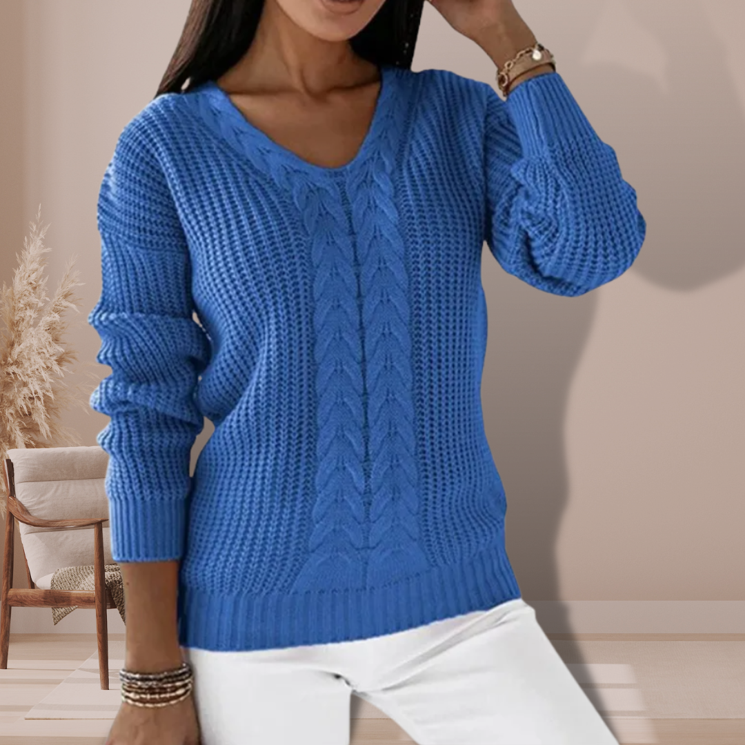 CALORA_ Gebreide Sweater Trui voor Ultiem Comfort