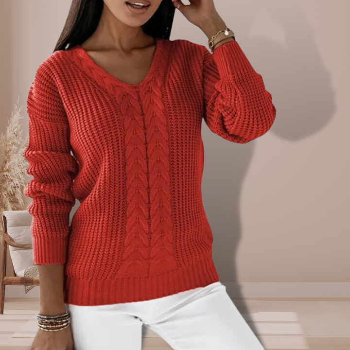 CALORA_ Gebreide Sweater Trui voor Ultiem Comfort
