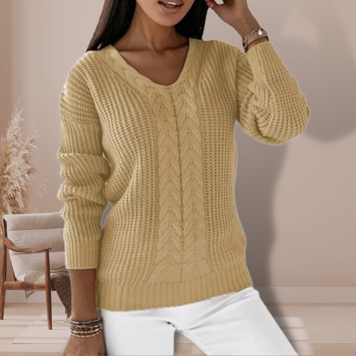 CALORA_ Gebreide Sweater Trui voor Ultiem Comfort