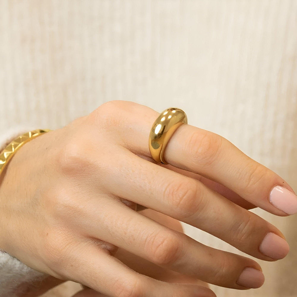 Geometrische Gouden Ring-Ringen-Calora-Zilverkleur-5-Calora