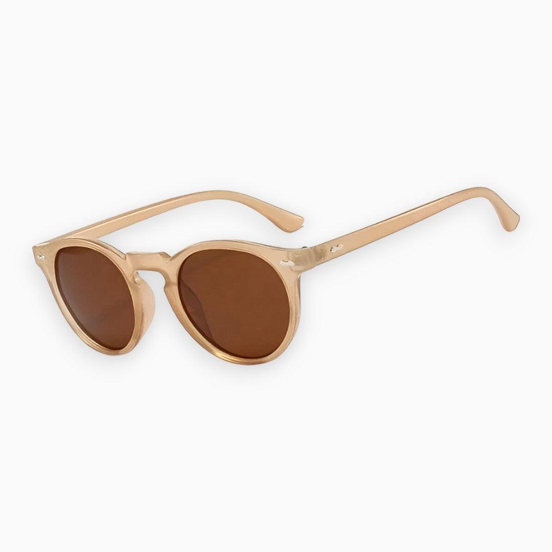 Gepolariseerde Vintage Glam Zonnebril met UV-bescherming en Trendy Montuur-Elektronica/Gadgets-Calora-Bruin-Calora