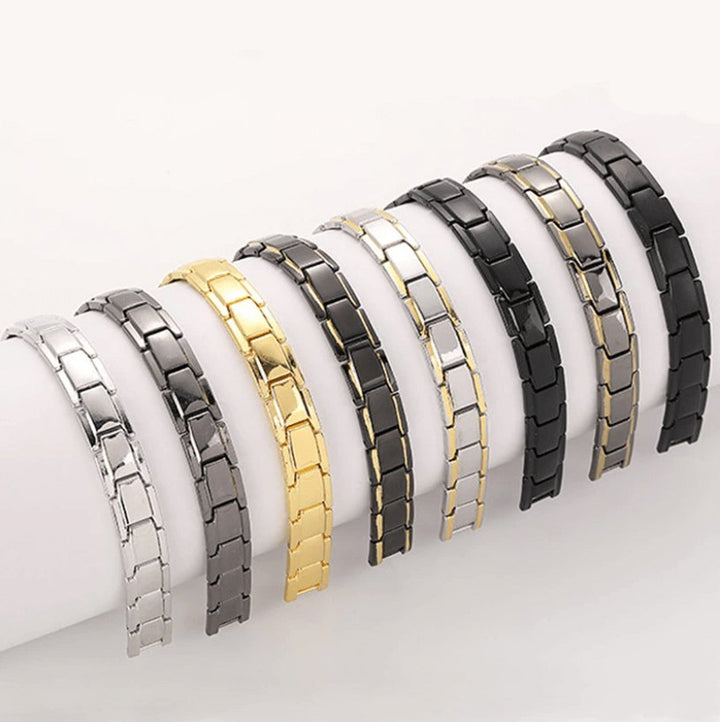 Gleamora | Magnetische Gezondheid Armband-Armbanden-Calora-Zwart-Goud-Calora