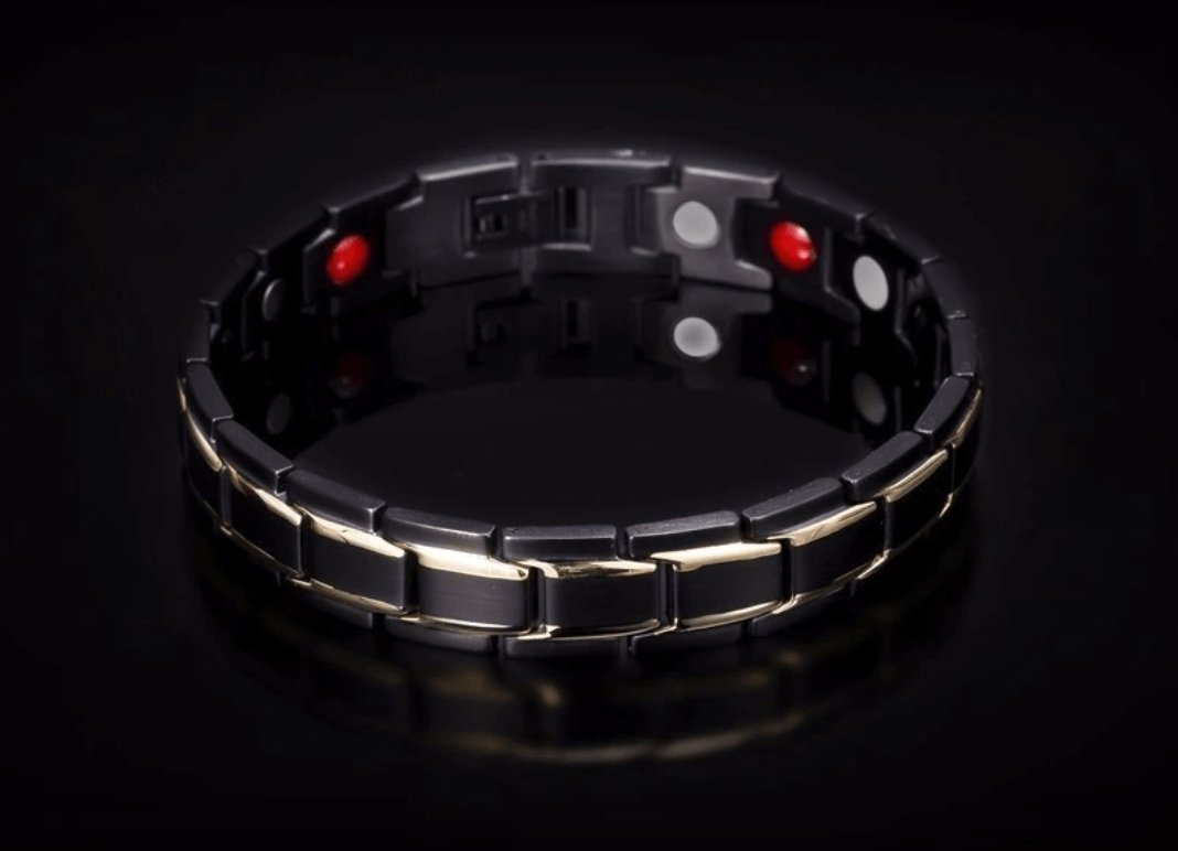 Gleamora | Magnetische Gezondheid Armband-Armbanden-Calora-Zwart-Goud-Calora