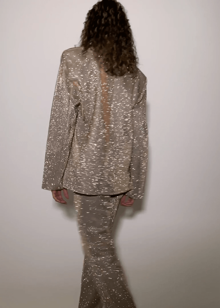 CALORA_ Glinsterend Feestpak voor Dames - Glitter Party-Suit