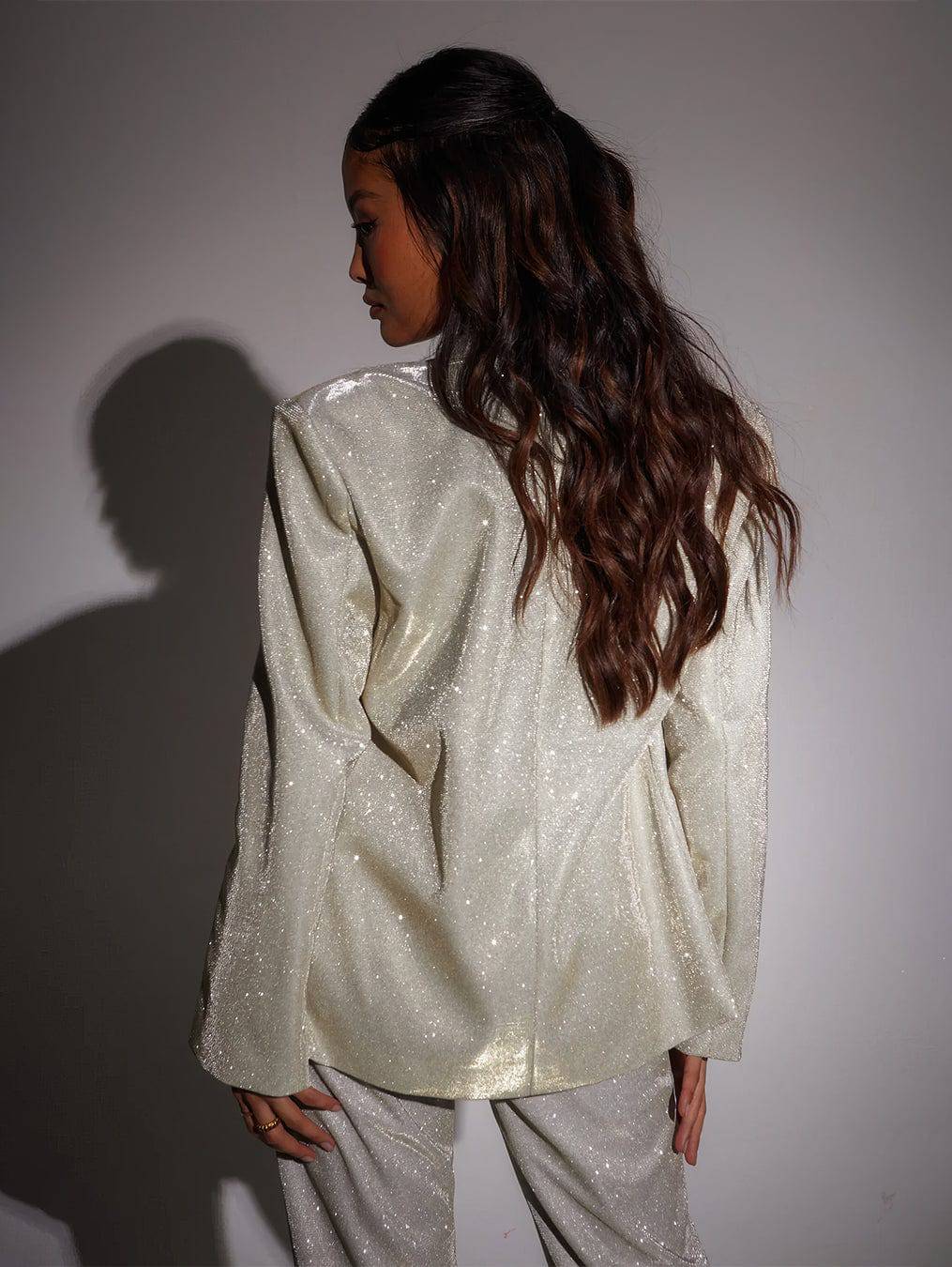 CALORA_ Glinsterend Feestpak voor Dames - Glitter Party-Suit