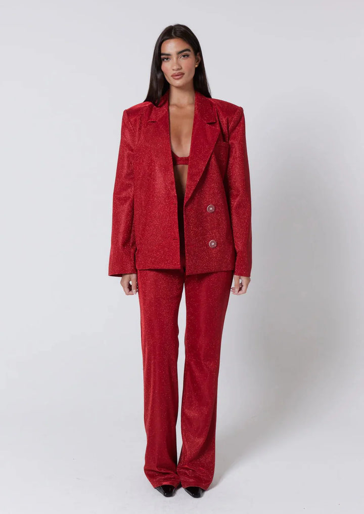 CALORA_ Glinsterend Feestpak voor Dames - Glitter Party-Suit