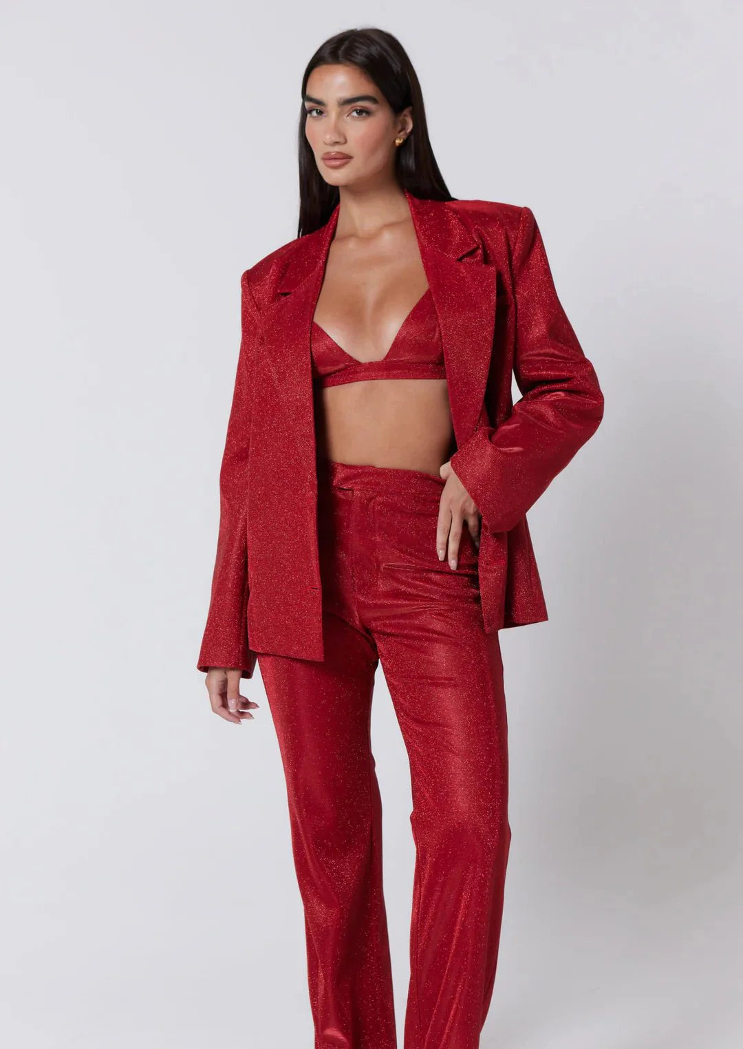CALORA_ Glinsterend Feestpak voor Dames - Glitter Party-Suit