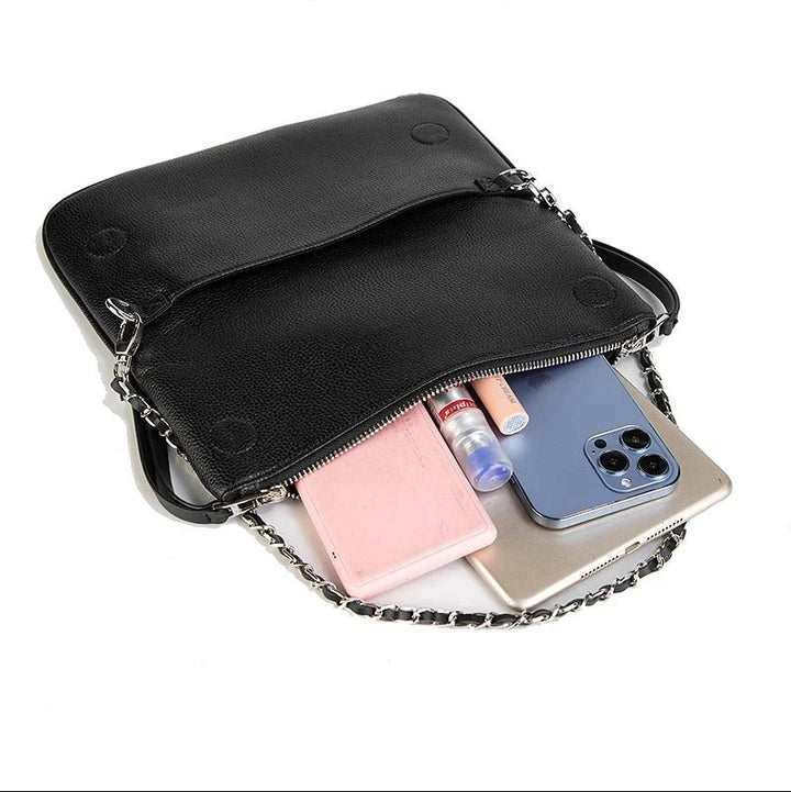 Grandioso | Classy Schoudertas-Schoudertassen-Calora-Zwart-27x2x15cm-Calora