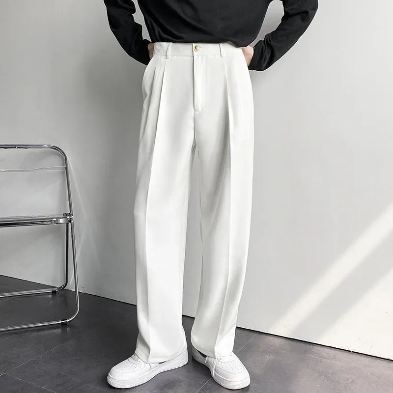 Graziano | Modieuze Rechte Pantalon Broek Heren-Pantalons-Calora-Wit-S (30)-Calora
