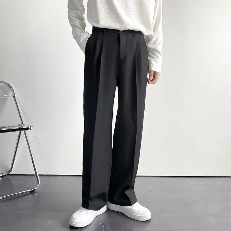 Graziano | Modieuze Rechte Pantalon Broek Heren-Pantalons-Calora-Zwart-S (30)-Calora