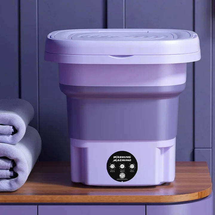 Hadro Max | Vouwbare Draagbare Mini Wasmachine voor Kleding, Sokken en Ondergoed-Elektronica/Gadgets-Calora-Paars-Calora
