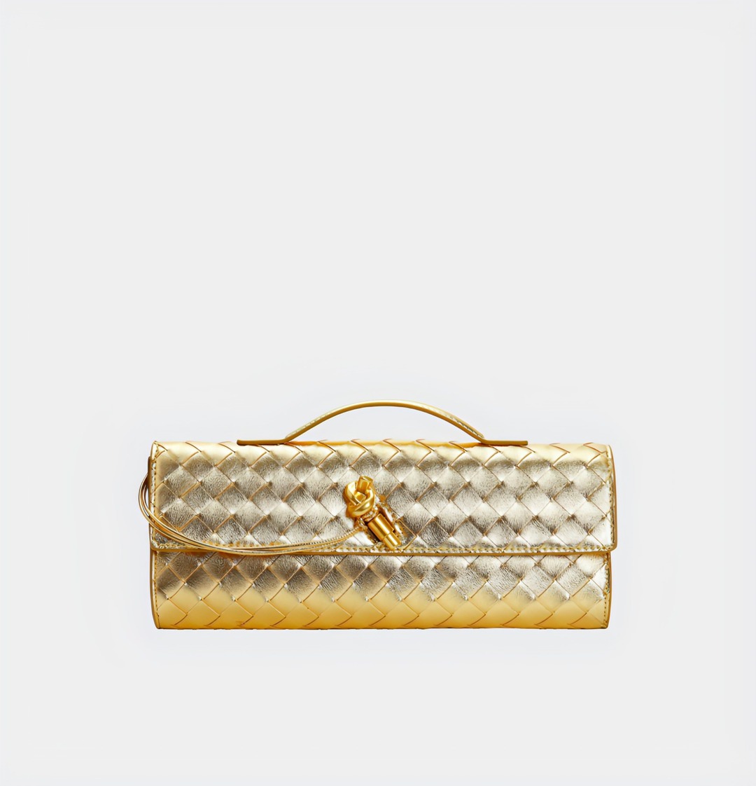 CALORA_ Handgeweven Leren Schoudertas voor Stijlvolle Crossbody Draagwijze