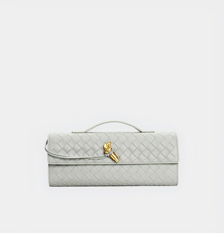CALORA_ Handgeweven Leren Schoudertas voor Stijlvolle Crossbody Draagwijze