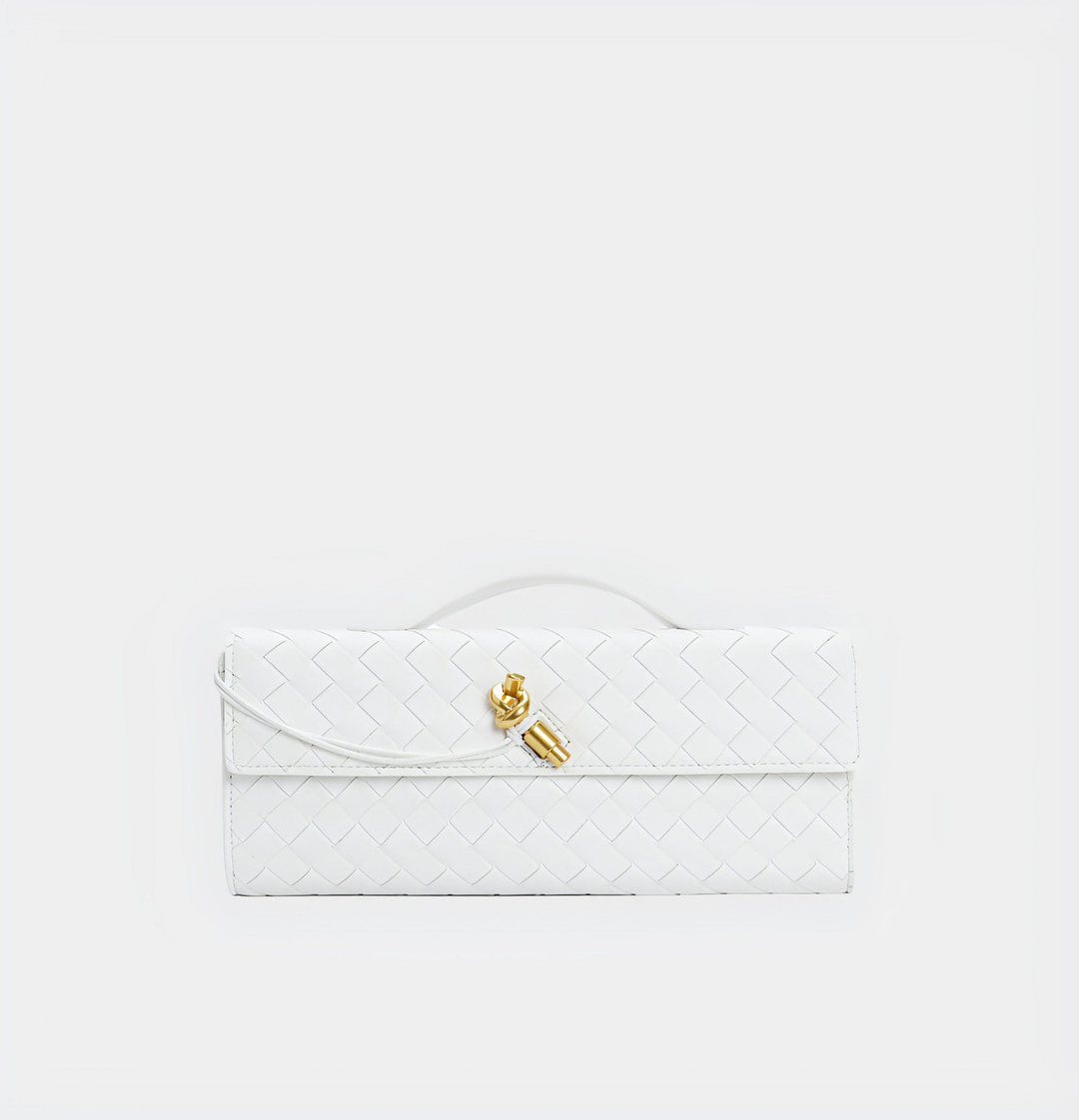CALORA_ Handgeweven Leren Schoudertas voor Stijlvolle Crossbody Draagwijze