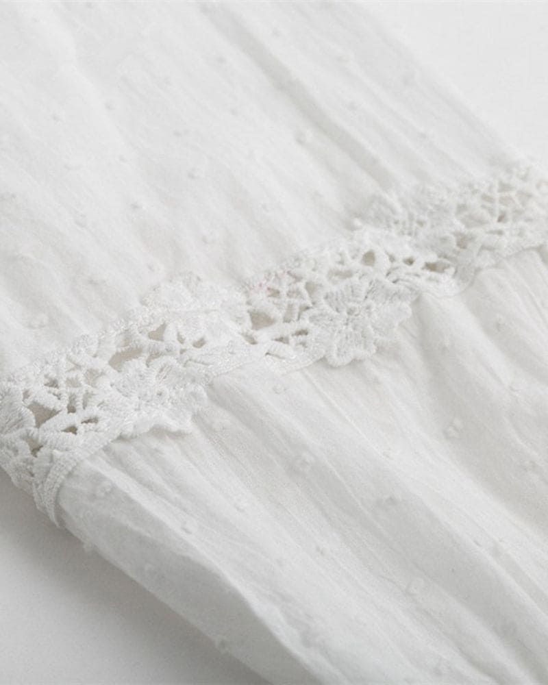 Hannah | Elegante Witte Kanten Blouse-Blouses-Calora-S-Calora