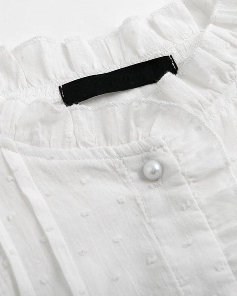 Hannah | Elegante Witte Kanten Blouse-Blouses-Calora-S-Calora