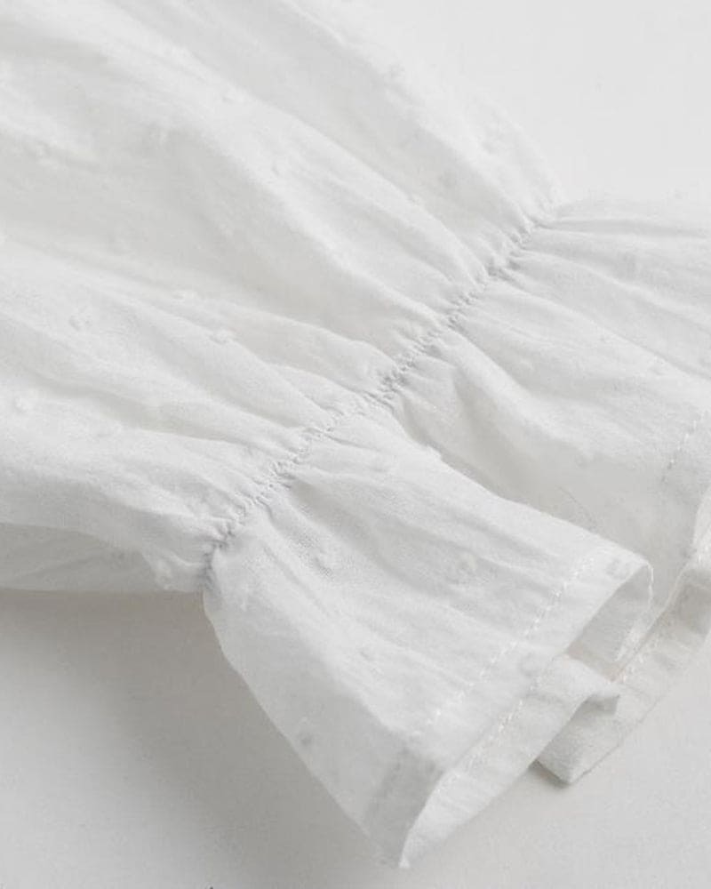 Hannah | Elegante Witte Kanten Blouse-Blouses-Calora-S-Calora