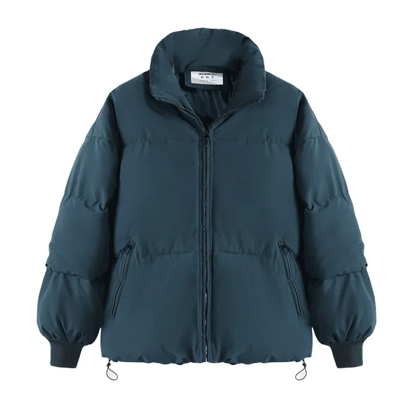 Hara | Dames herfst/winter pufferjas met opstaande kraag-Zomer Jassen-Calora-Blauw-S-Calora