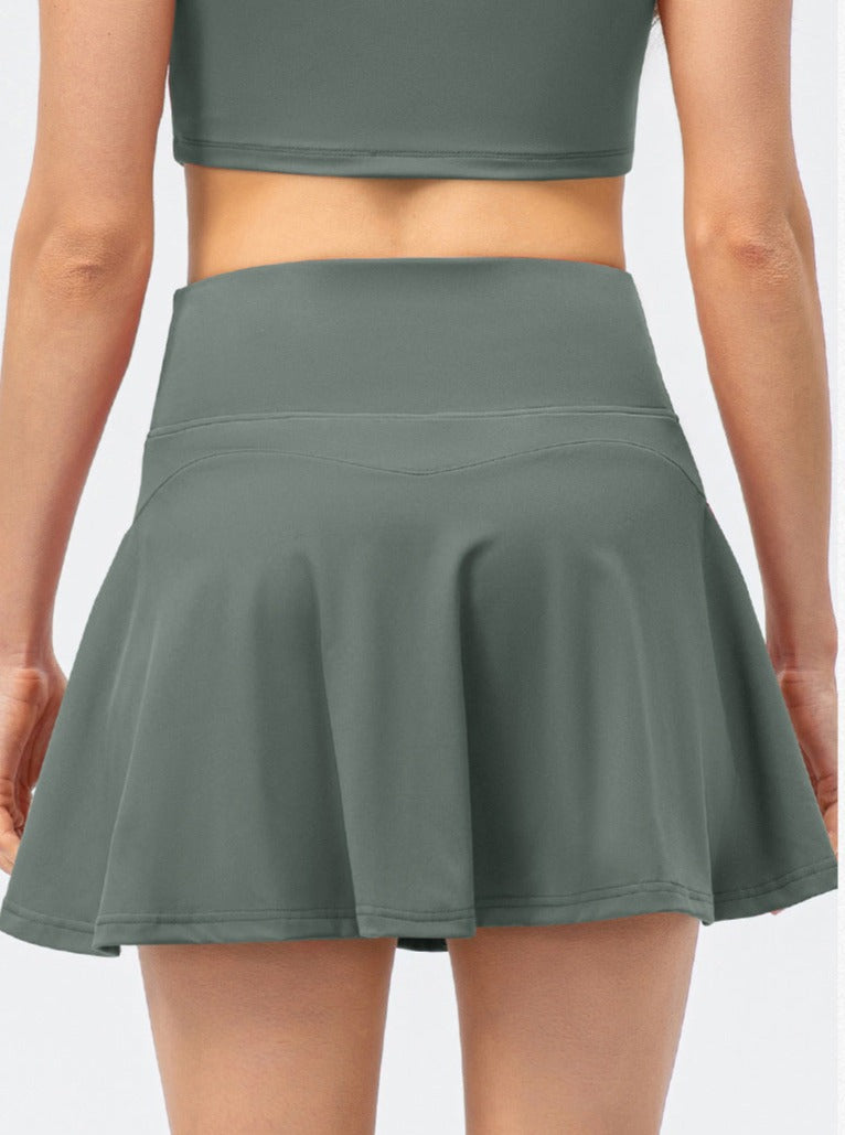 CALORA_ Hardloop- en Dansrok voor Fitness en Training met Nylon en Spandex