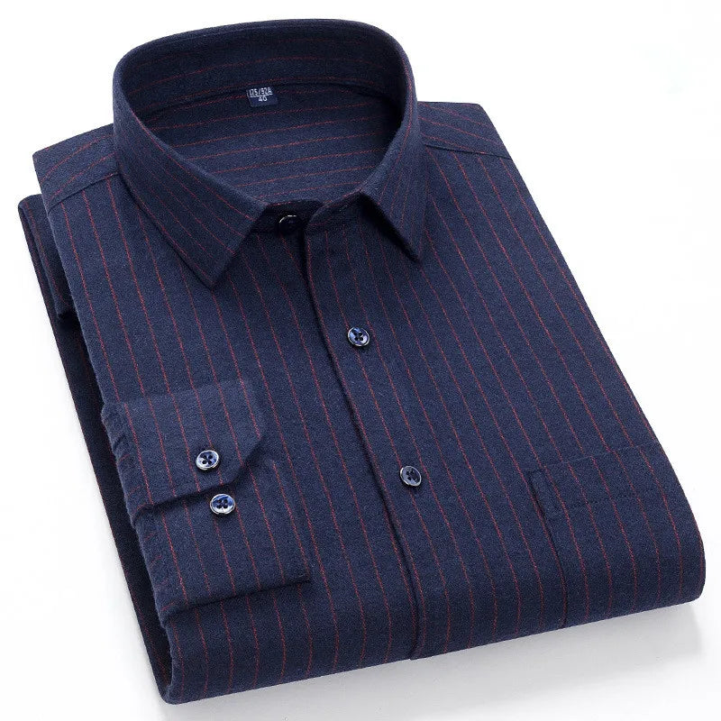 CALORA_ Harper & Co. | Casual Katoenen Geruit Overhemd voor Mannen, Lange Mouwen Blouse