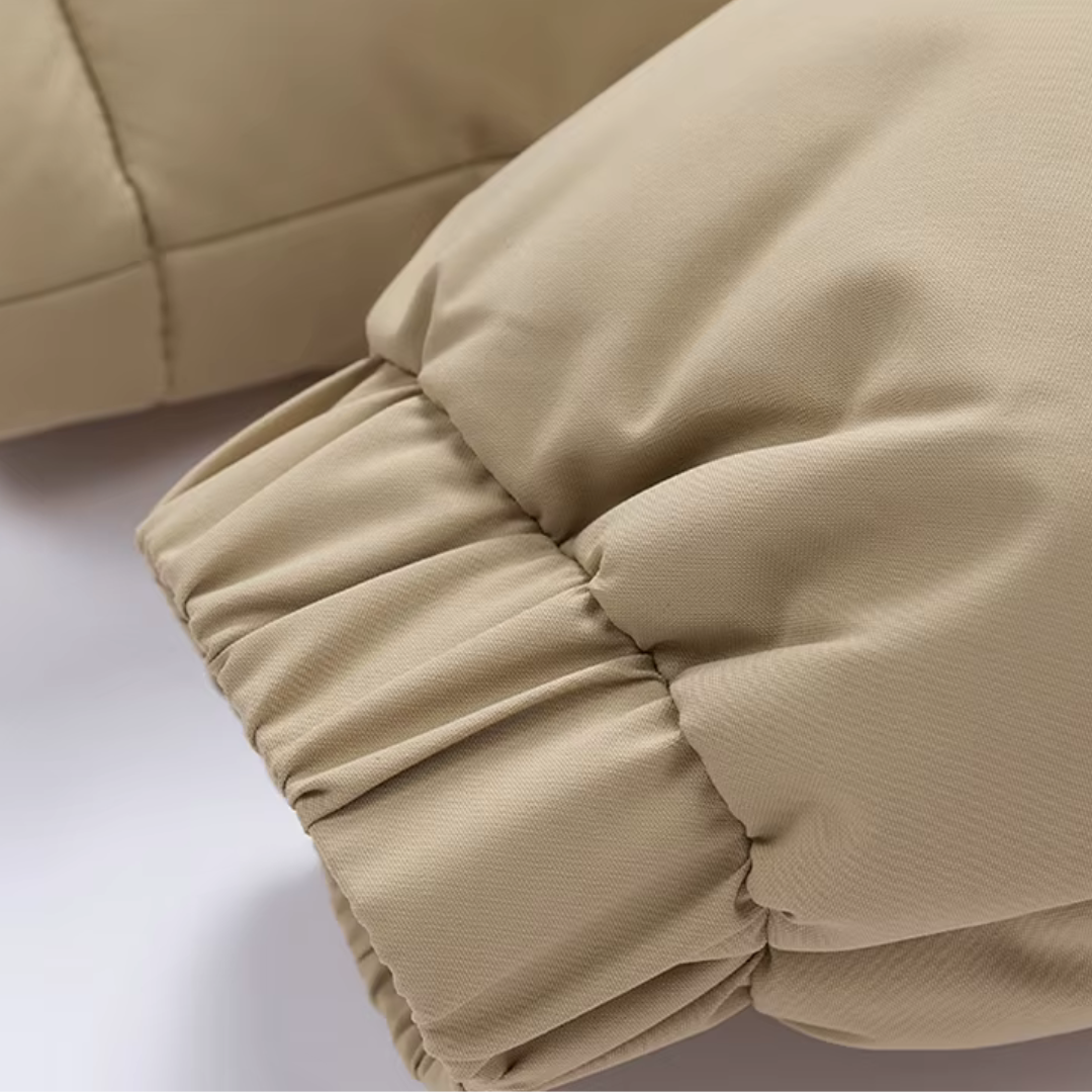 CALORA_ Hawken | Casual Puffer Jacket met Verstelbare Capuchon en Zakken