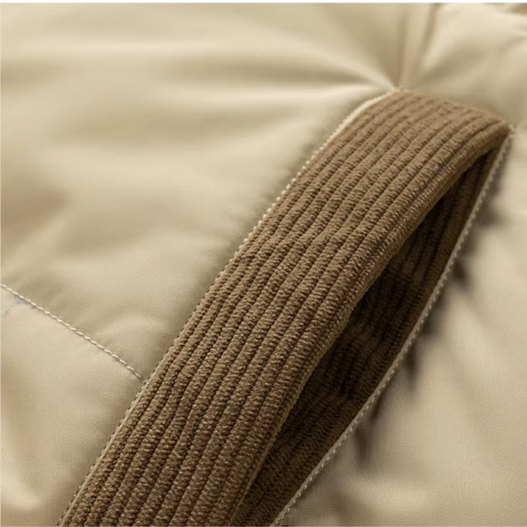 CALORA_ Hawken | Casual Puffer Jacket met Verstelbare Capuchon en Zakken