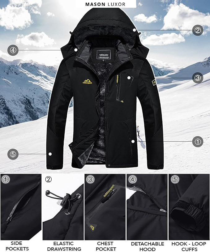 CALORA_ Hawken | Warme Waterdichte Winter Jas voor Koude Dagen en Stijl