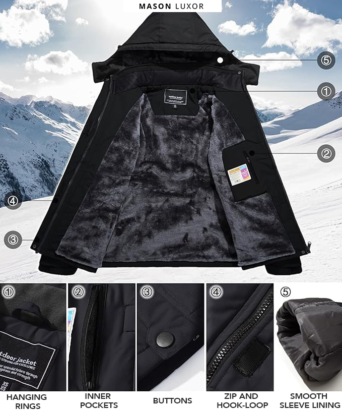 CALORA_ Hawken | Warme Waterdichte Winter Jas voor Koude Dagen en Stijl