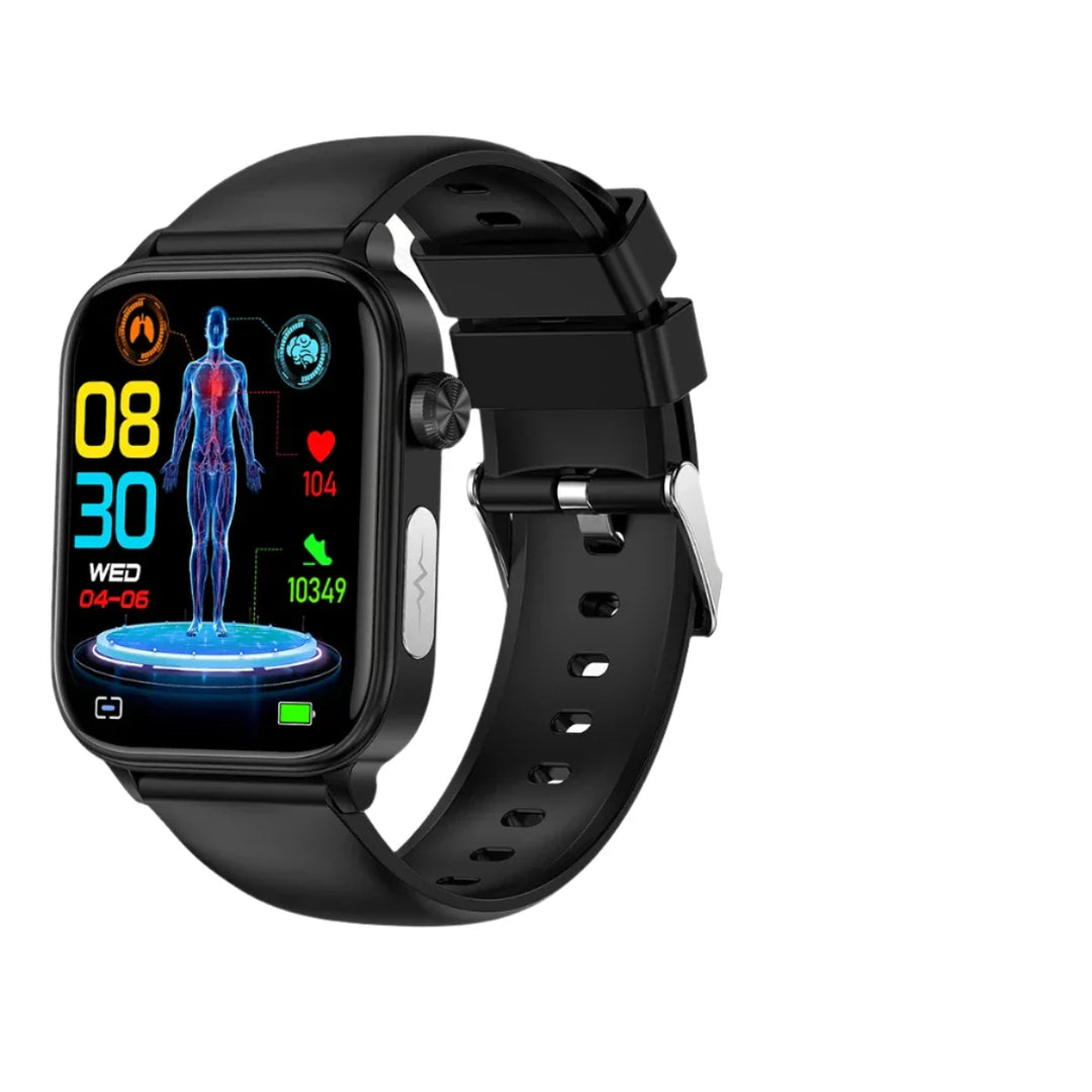 HealthPulse | Smartwatch voor Gezondheidsmonitoring en Stijl-Elektronica/Gadgets-Calora-Zwart-Calora