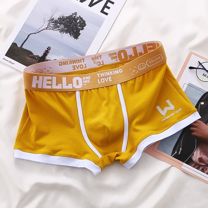 Hello | Premium Boxers (Set 3)-Sportkleding & Accessoires-Calora-Geel-M-Calora