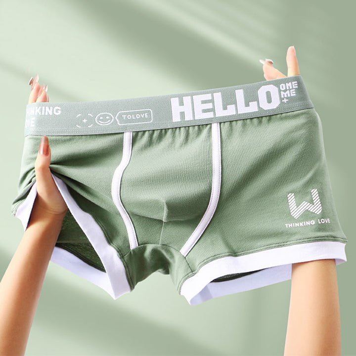 Hello | Premium Boxers (Set 3)-Sportkleding & Accessoires-Calora-Groen-M-Calora