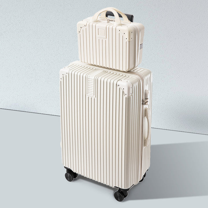 CALORA_ Helsher | Retro Aluminium Frame Bagage Koffer met Grote Capaciteit en Combinatieslot