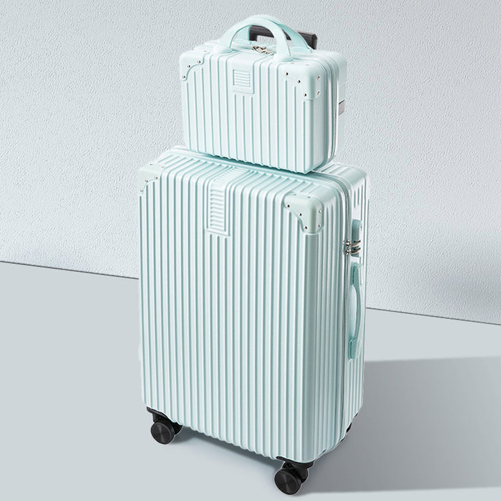 CALORA_ Helsher | Retro Aluminium Frame Bagage Koffer met Grote Capaciteit en Combinatieslot