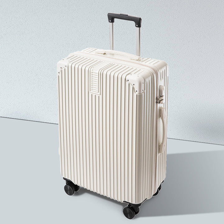 CALORA_ Helsher | Retro Aluminium Frame Bagage Koffer met Grote Capaciteit en Combinatieslot