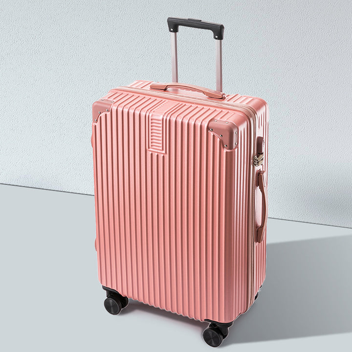 CALORA_ Helsher | Retro Aluminium Frame Bagage Koffer met Grote Capaciteit en Combinatieslot