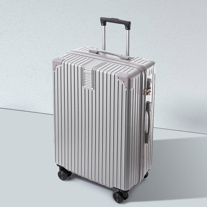 CALORA_ Helsher | Retro Aluminium Frame Bagage Koffer met Grote Capaciteit en Combinatieslot