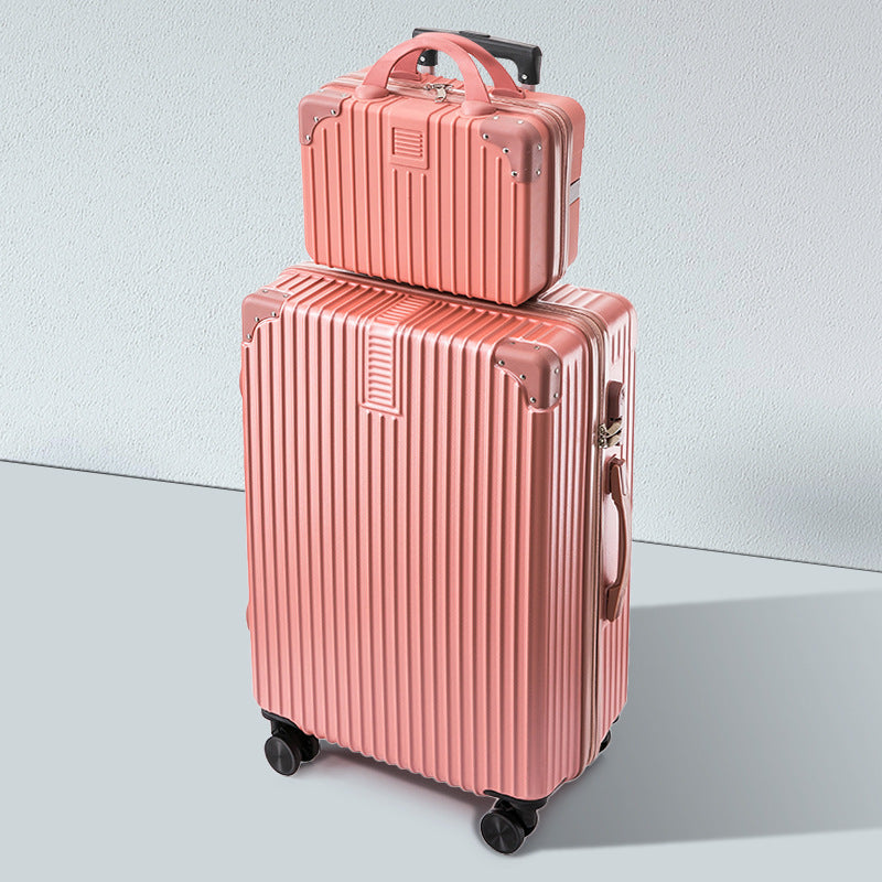CALORA_ Helsher | Retro Aluminium Frame Bagage Koffer met Grote Capaciteit en Combinatieslot