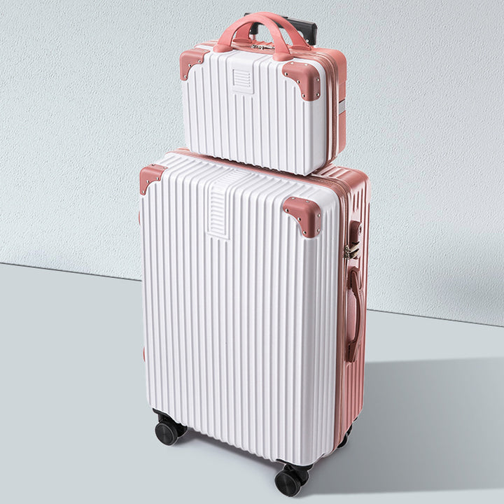 CALORA_ Helsher | Retro Aluminium Frame Bagage Koffer met Grote Capaciteit en Combinatieslot