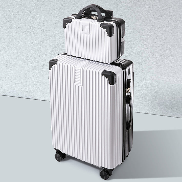 CALORA_ Helsher | Retro Aluminium Frame Bagage Koffer met Grote Capaciteit en Combinatieslot