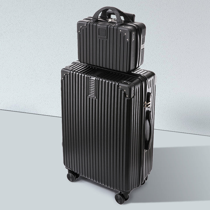 CALORA_ Helsher | Retro Aluminium Frame Bagage Koffer met Grote Capaciteit en Combinatieslot