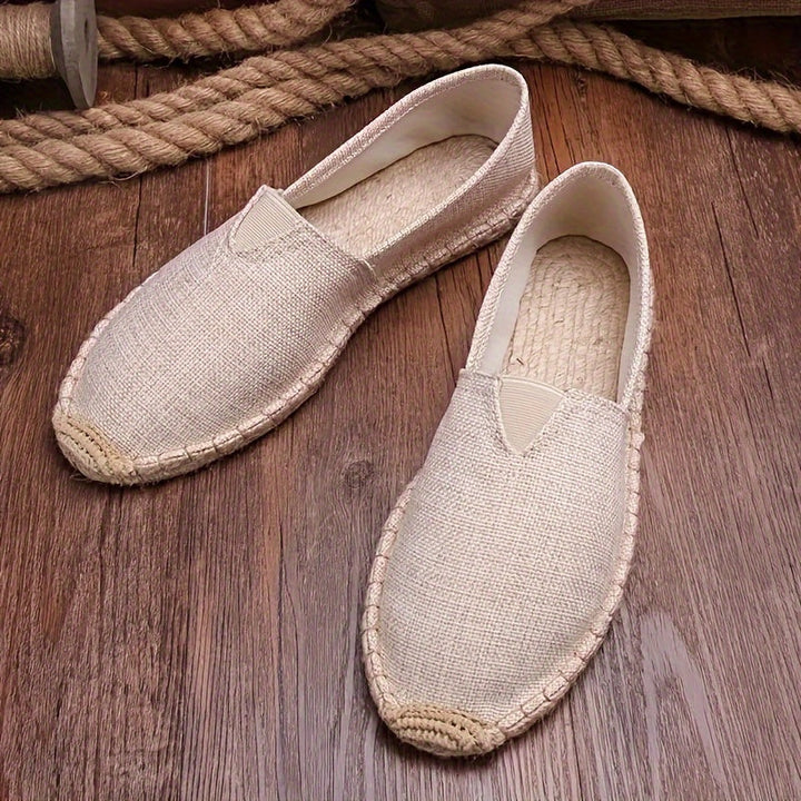 CALORA_ Heren Espadrilles Loafers Lichtgewicht Casual Instapschoenen Comfortabel
