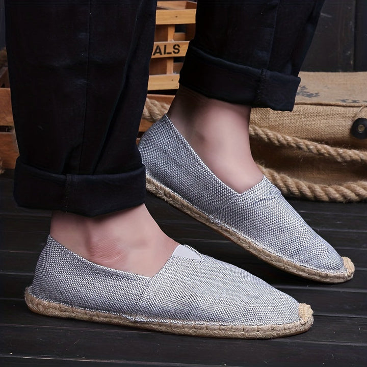 CALORA_ Heren Espadrilles Loafers Lichtgewicht Casual Instapschoenen Comfortabel
