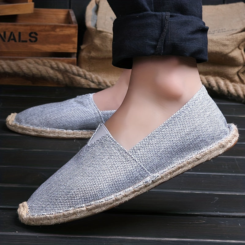 CALORA_ Heren Espadrilles Loafers Lichtgewicht Casual Instapschoenen Comfortabel