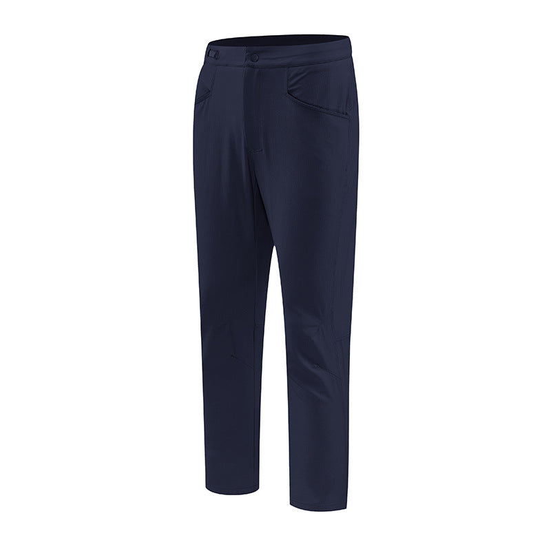CALORA_ Heren Outdoor Sportbroek van Sneldrogend Nylon met Rechte Pijpen